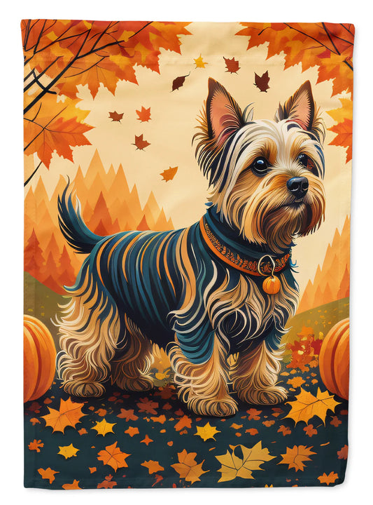 Silky Terrier Fall House Flag