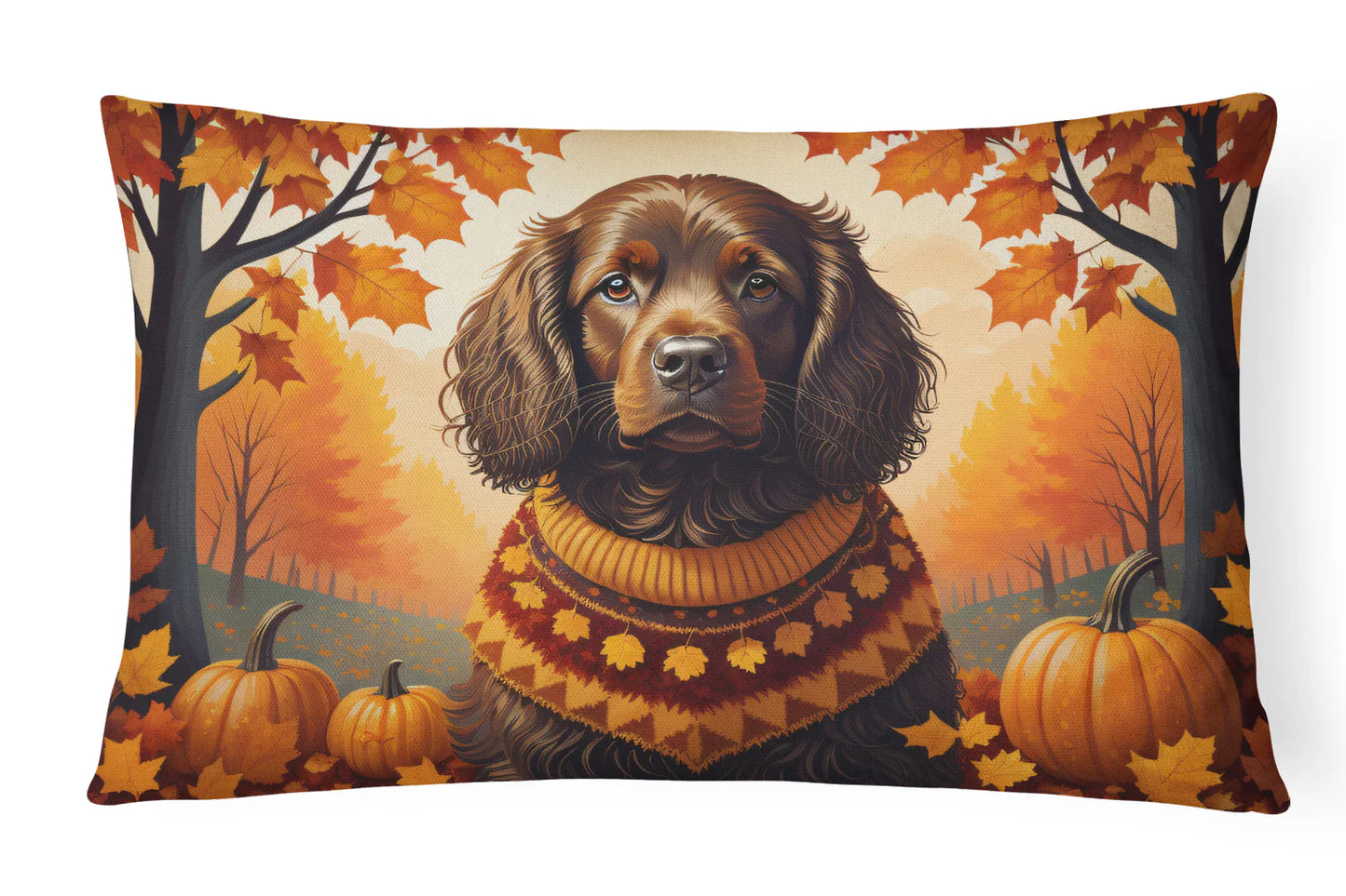 Boykin Spaniel Fall Throw Pillow