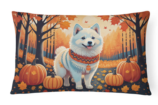 American Eskimo Fall Throw Pillow