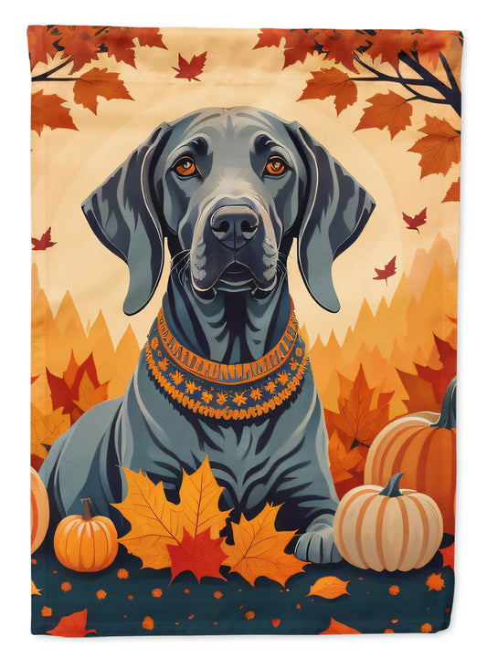 Weimaraner Fall House Flag