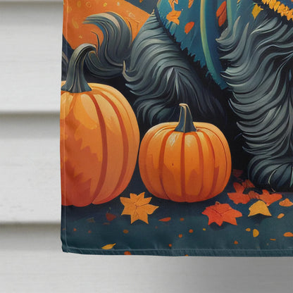 Scottish Terrier Fall House Flag