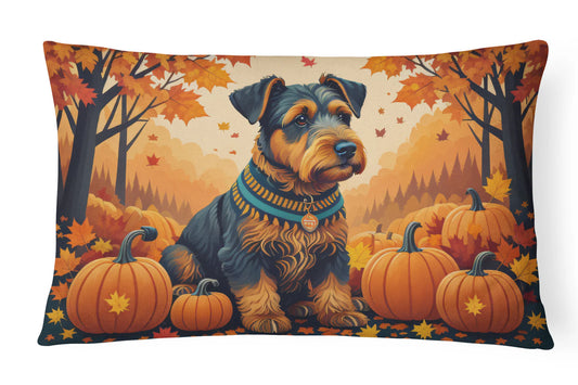 Airedale Terrier Fall Throw Pillow