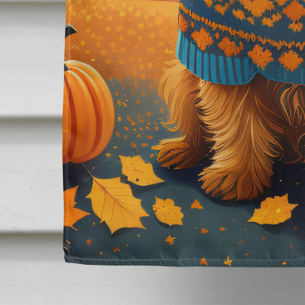 Norfolk Terrier Fall House Flag