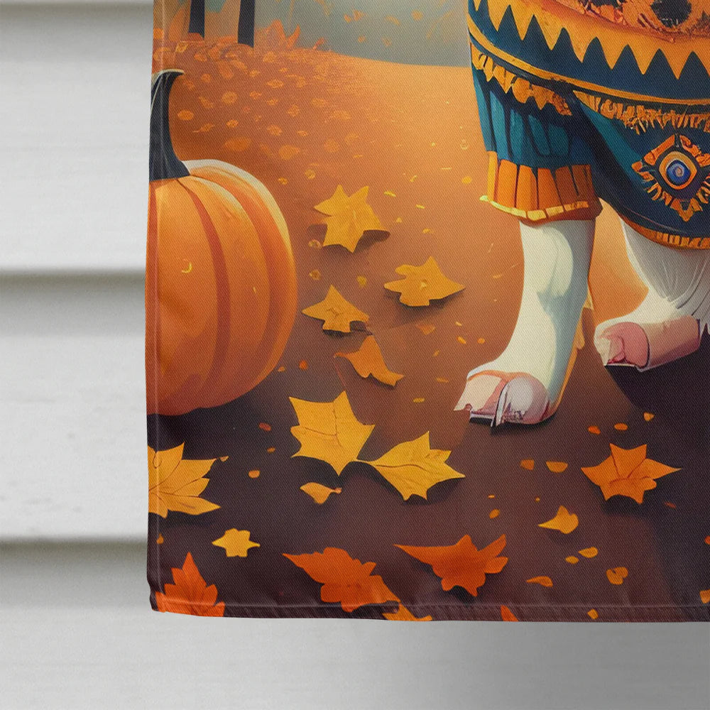 Tricolor Chihuahua Fall House Flag