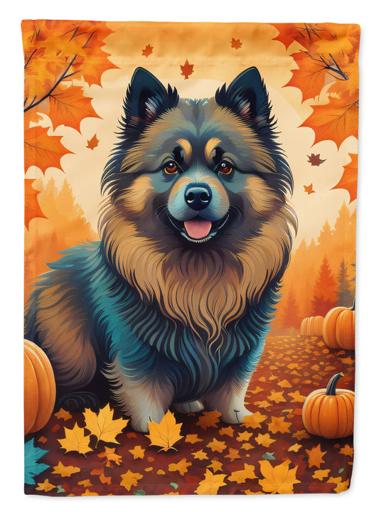 Keeshond Fall House Flag