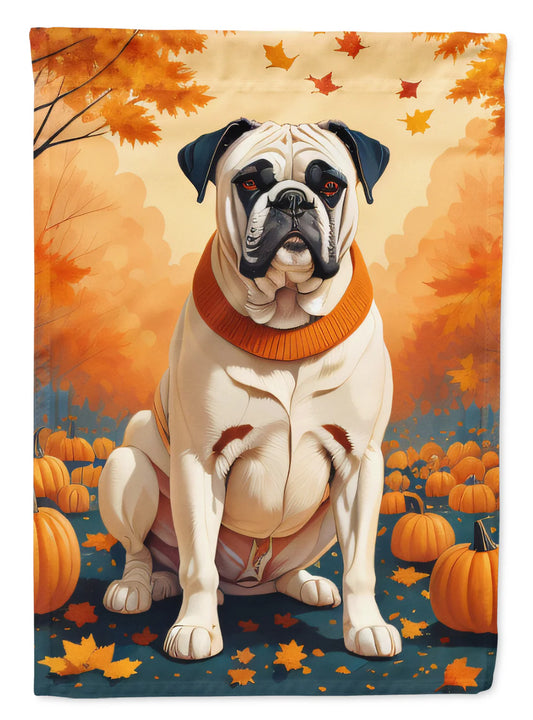 White Boxer Fall House Flag
