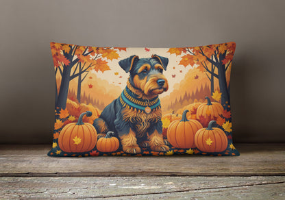 Airedale Terrier Fall Throw Pillow