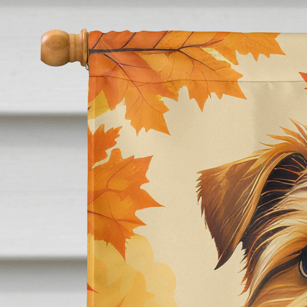 Norfolk Terrier Fall House Flag