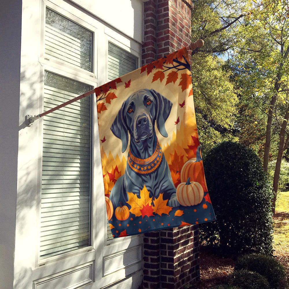 Weimaraner Fall House Flag