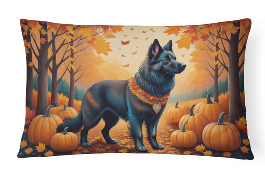Belgian Sheepdog Fall Throw Pillow